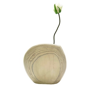 Handmade Sculptural Wood Laminated Vase Dried Flower Bud Vase Artisan Decor Art